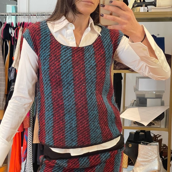 Prada Tops - Prada striped wool vest